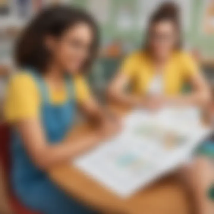 Educators utilizing free printables in lesson planning