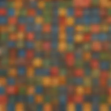 Creative Arrangement of Alphabet Blocks Colorful alphabet blocks arranged creatively on a table