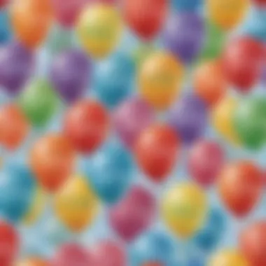 Personalization in Balloon Designs Personalized birthday balloons with names and designs.