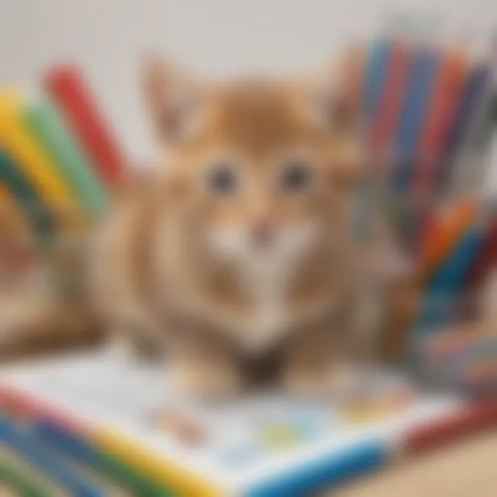 An array of creative coloring supplies tailored for children's artistic expression.