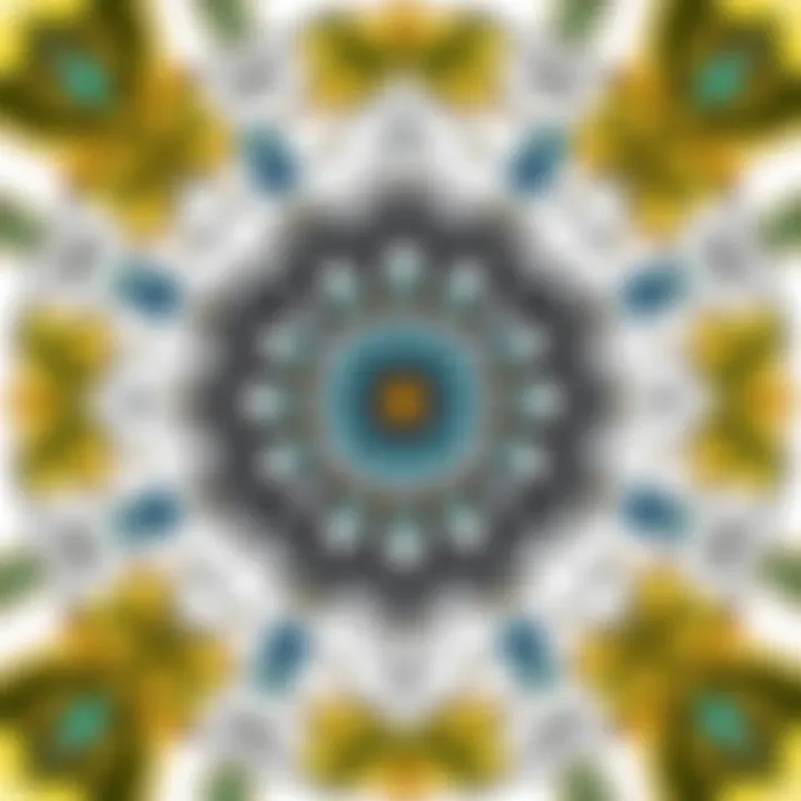 Calming mandala patterns showcasing cultural significance