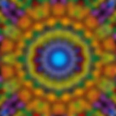 Colorful mandala artwork demonstrating mindfulness