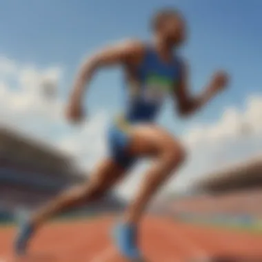 Powerful Stride in Track and Field