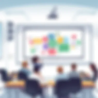 Innovative whiteboard applications in a modern classroom