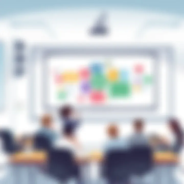 Innovative whiteboard applications in a modern classroom