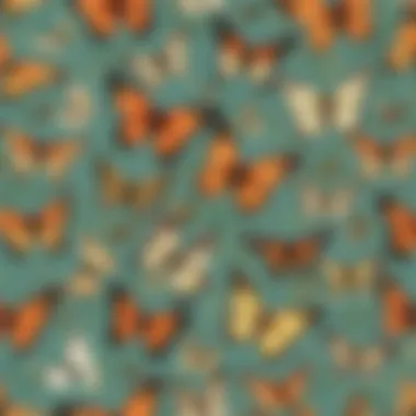 A diverse group of butterflies in various habitats, illustrating their ecological roles