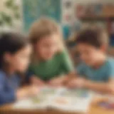 Children engaging in a sensory exploration activity