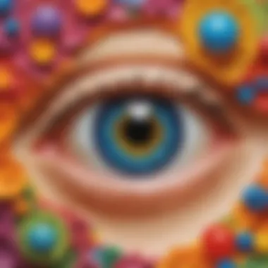Visualizing Sight Visualizing the concept of sight through colorful objects