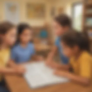 Sound-Based Learning Game Children participating in a sound-based learning game