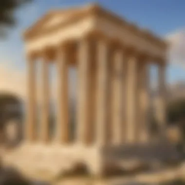 Ancient Greek temple dedicated to goddesses