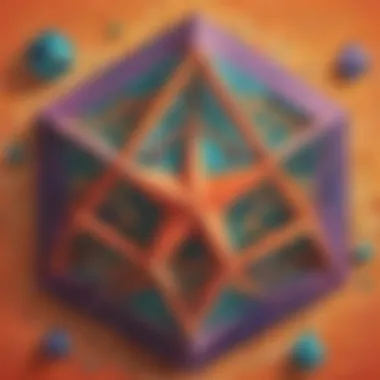 An innovative math project showcasing geometric shapes