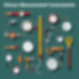 Visual representation of measurement tools used across various disciplines