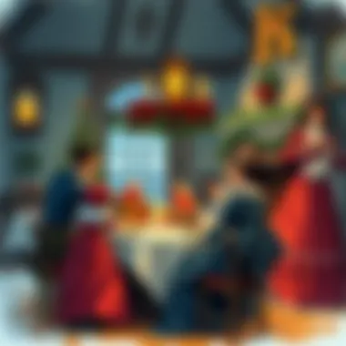 Victorian Era Christmas Celebration A Victorian Christmas setting reflecting societal values