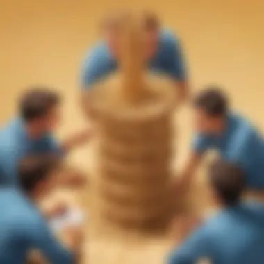 Group discussion on strategies for the straw tower challenge