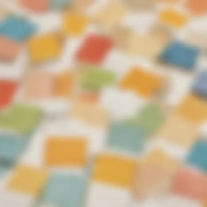 A diverse array of note cards tailored for different learning styles displayed together.