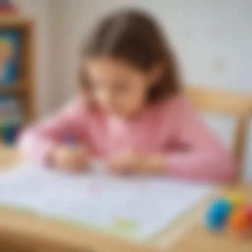 Colorful dot to dot activity sheet for children