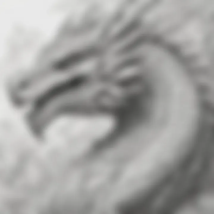 A collection of colorful dragon illustrations ready for coloring