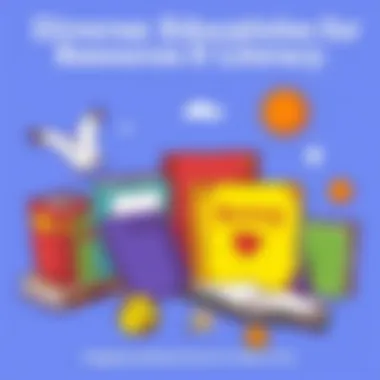 Diverse Educational Resources for Literacy A group of educational resources including books and games focusing on literacy