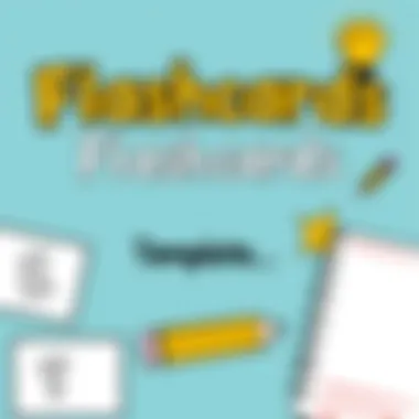 Customizable flashcard templates showcasing creativity