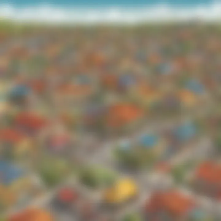 Illustration of a vibrant and diverse community