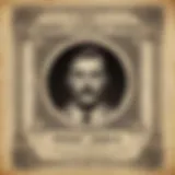 Illustration of vintage wanted poster design elements