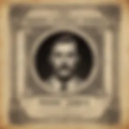 Illustration of vintage wanted poster design elements