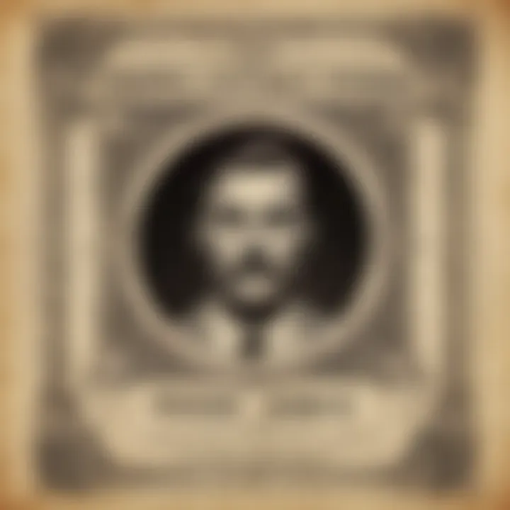 Illustration of vintage wanted poster design elements