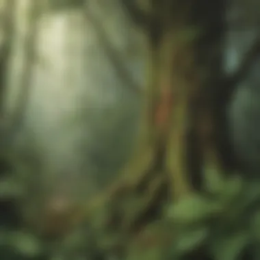 Endangered Flora of the Rainforest Endangered tree species illustrating rainforest biodiversity