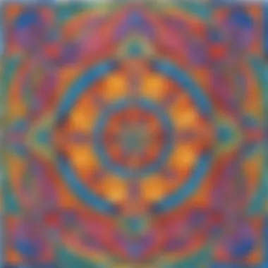Abstract geometric design coloring picture for children