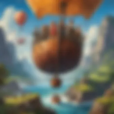 Imaginative Scene Depicting Adventure