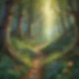 Enchanting Illustration of Magical Forest