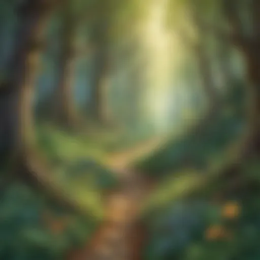 Enchanting Illustration of Magical Forest