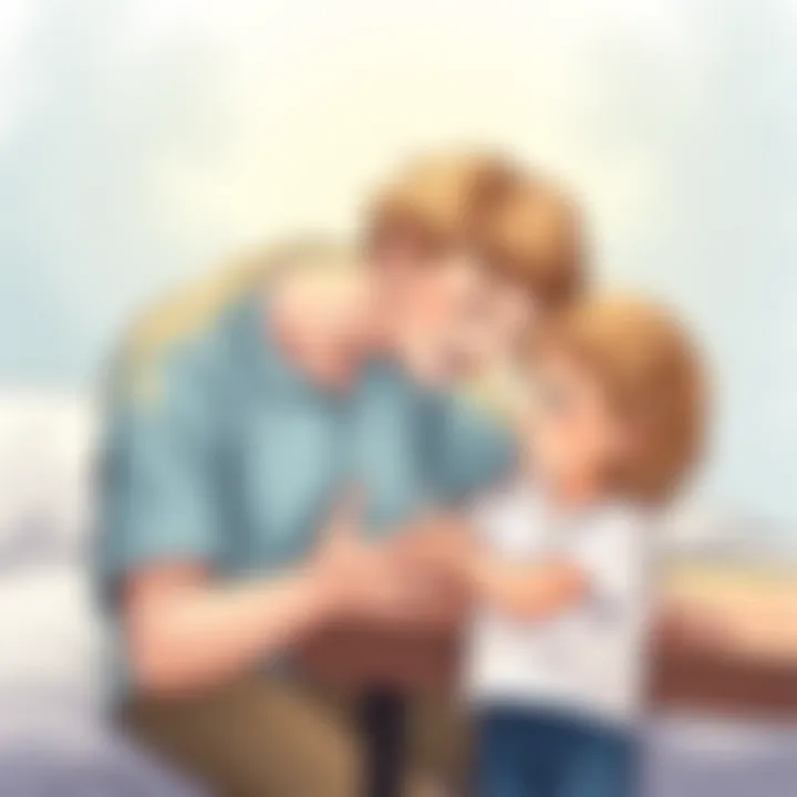 Guidance and Support A big brother providing guidance and support to his younger sibling