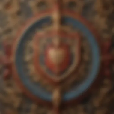 Intricate Emblem of Heritage Elegant shield with intricate design