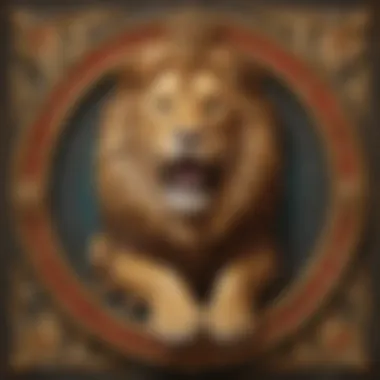Symbol of Courage and Royalty Majestic lion symbolizing strength and valor