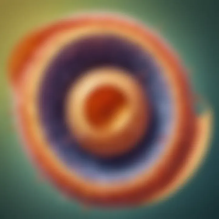 Illustration depicting the fertilization process with the female egg cell