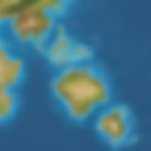 Map highlighting Fiji's location in the Pacific Ocean