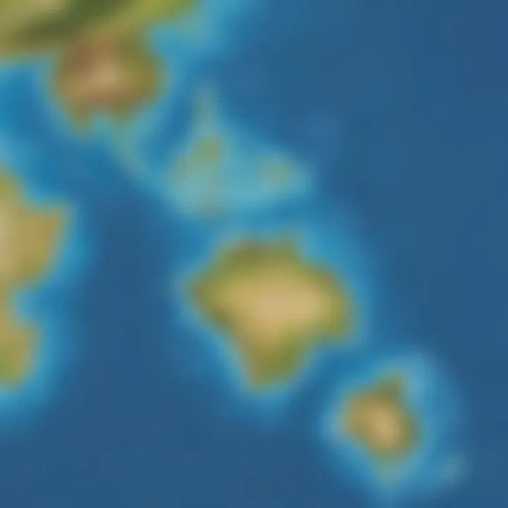 Map highlighting Fiji's location in the Pacific Ocean