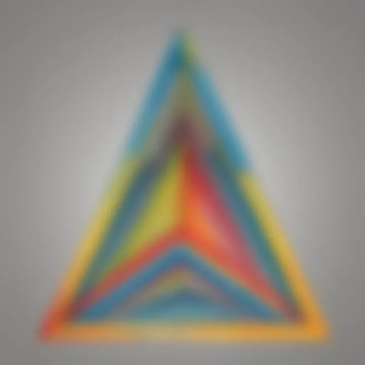 Geometric representation of missing angles in a triangle