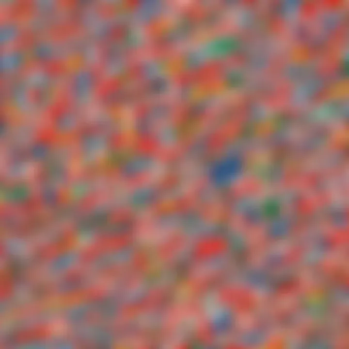 Cultural Diversity Expressed Through Flag Artistry