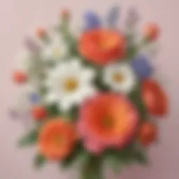 Floral Elegance - A Mother's Day Poem Illustration