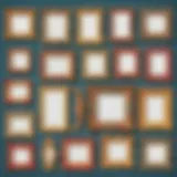 Colorful assortment of downloadable picture frames for children