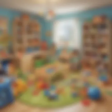 Imaginative Play for Early Learning An imaginative play area with colorful educational toys
