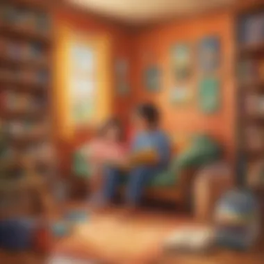 Diverse Literature for Preschoolers A cozy reading nook filled with diverse children's books