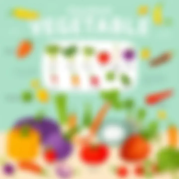 Educational Vegetable Infographic An educational infographic on different types of vegetables and their uses