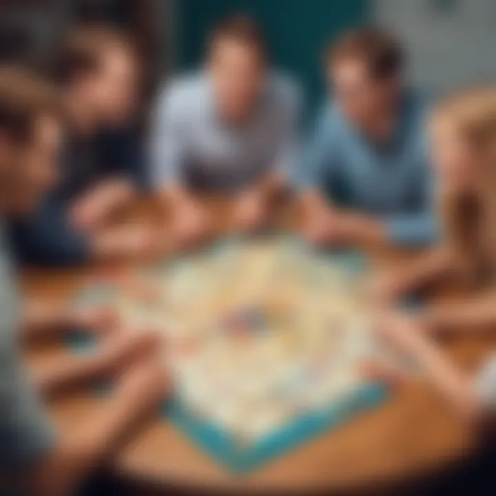Group of friends engaged in a lively discussion during a 'Would You Rather' game
