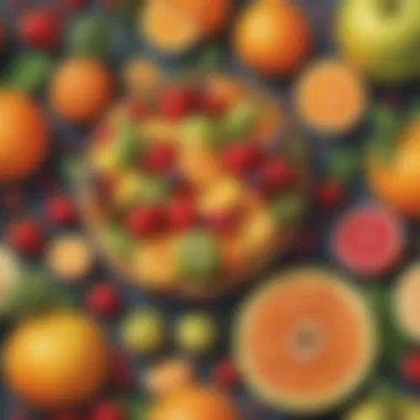 Charming Fruit-Themed Party Favors Fruit-themed party favors arranged beautifully