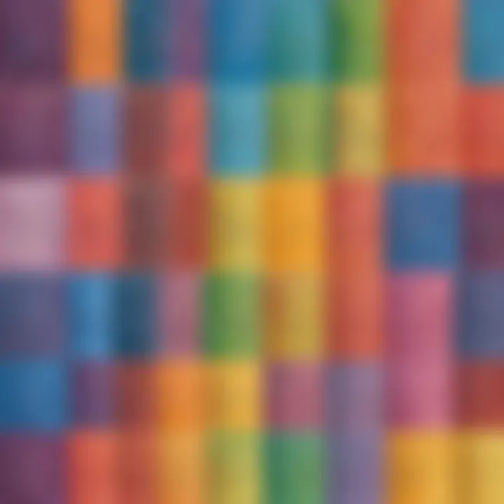 Illustration showcasing a geometric representation of decimal fractions