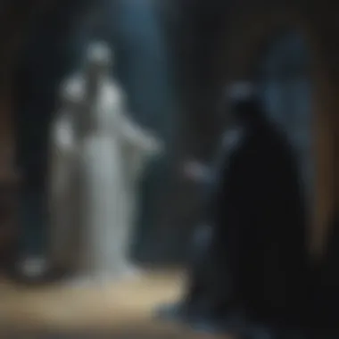 The Haunting Apparition Ghostly apparition appearing before Hamlet