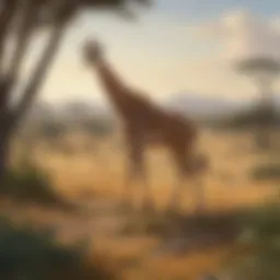 Giraffe in Savanna